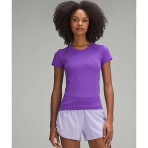 Lululemon atomic purple short sleeve swiftly tech - size 0